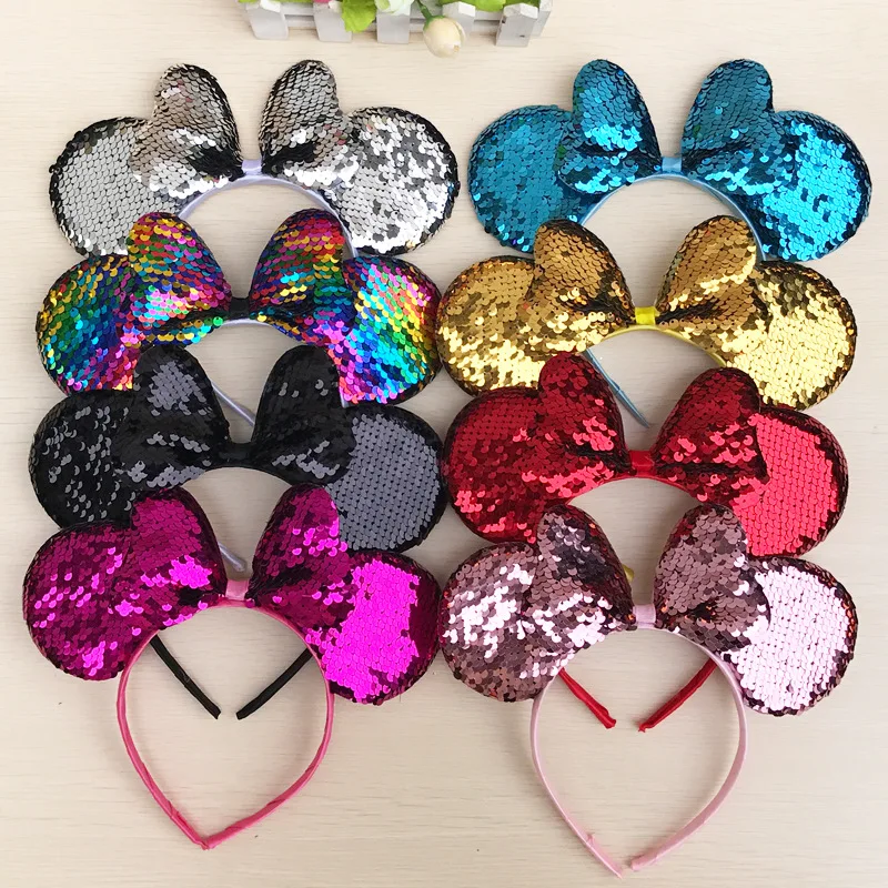 Baby Mickey Ears Shining Headband Cute Mickey Mouse Headband Ear