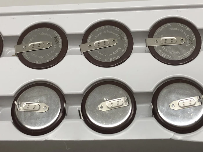 

10pcs/lot PANASONIC VL2330 2330 Rechargeable batteries lithium battery coin cell for car key button