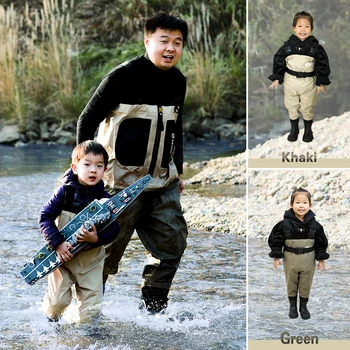 Rafting Wear Men's Chest Wader with Stocking foot, Waterproof and Breathable fly fishing wader