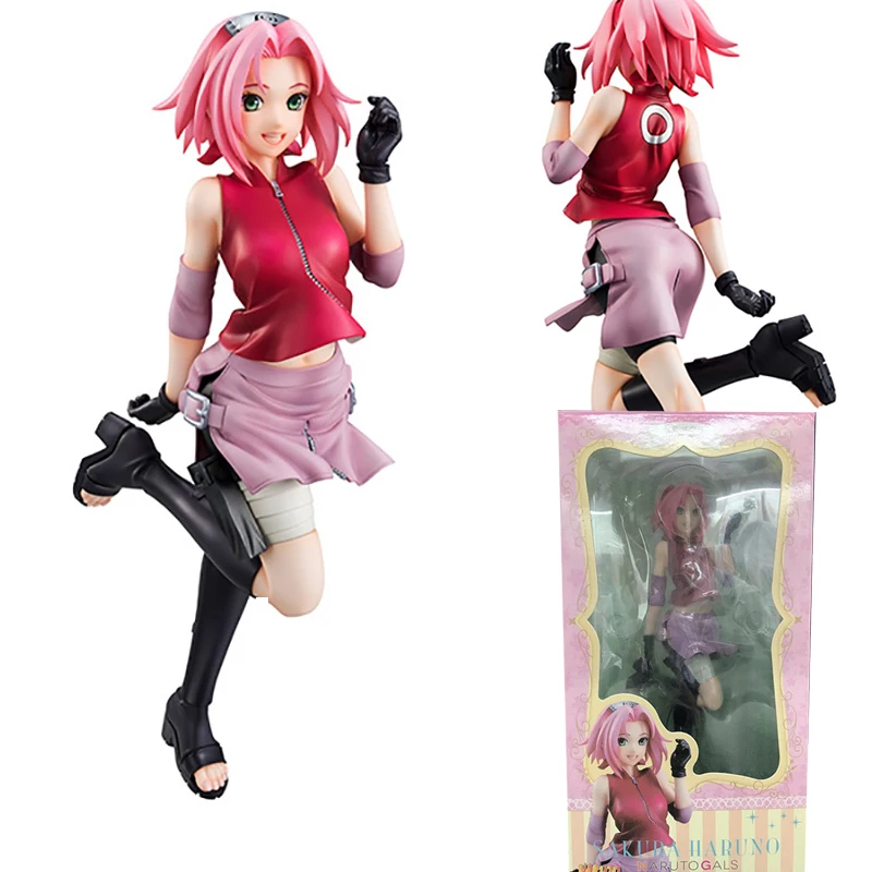 22 см Наруто Figura Ragazze Сакура Харуно Completo ПВХ фигурку Modello Giocattolo Regalo|Игровые фигурки