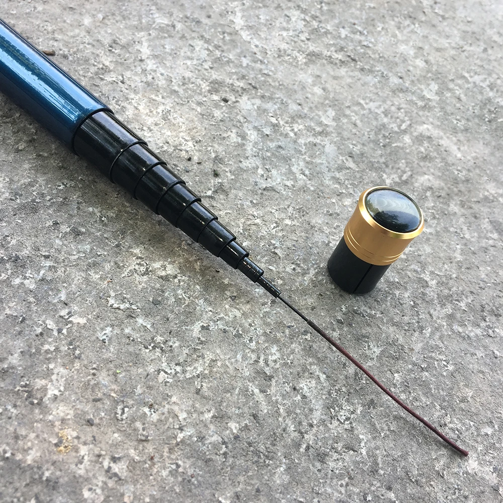 SIECHI ضوء تيار اليد الصيد قضيب 3.6 M 4.5 M 5.4 M 6.3 M 7.2 m تلسكوبي الكربون الألياف المغذية الصيد قضيب الكارب القطب