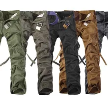 Новинка, мужские брюки карго, армейские, зеленые, серые, черные, большие карманы, украшение, повседневные, легко стираются, мужские осенние брюки