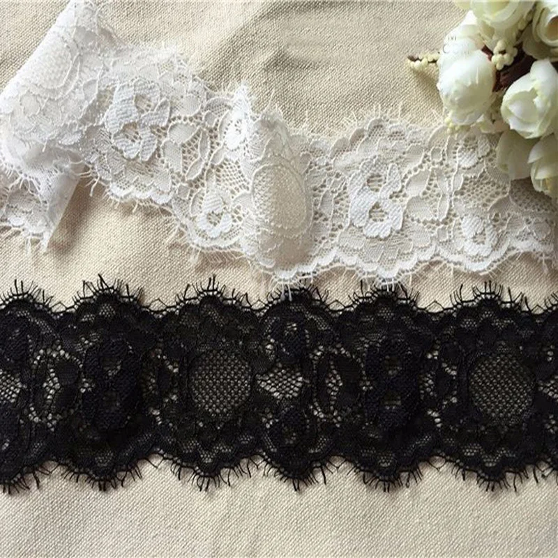 Elastic lace stretch, 6CM Wide Lace Trim, Elastic lace trim ribbon,Sewing Craft DIY Garmentin