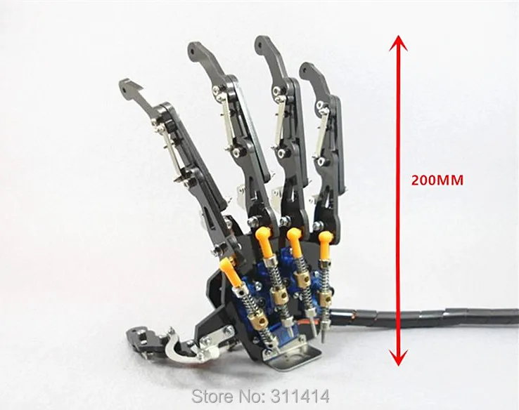 1 шт. DIY 5DOF бионический робот пять пальцев металлическая Механическая лапа левая и правая рука собранная RC DIY робот для RC модели игрушек