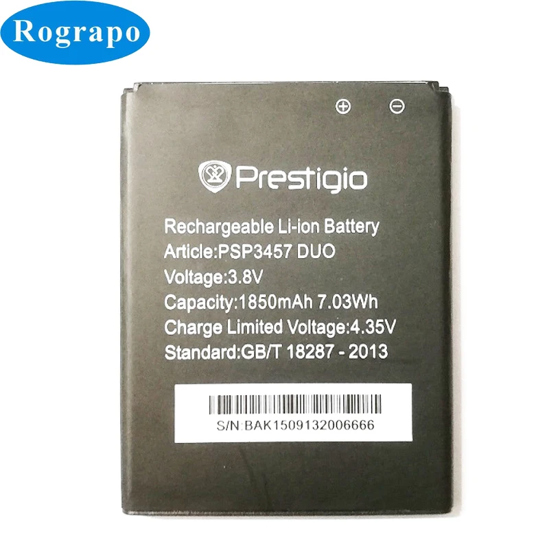 

3.8V New PSP3457 Replacement Battery For Prestigio Wize F3 PSP3457DUO PSP3457 DUO / ACCENT TBW5986 Mobile Phone Batteries