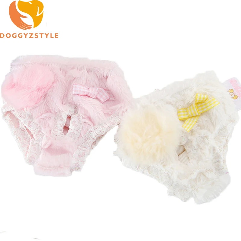 

Bow Tie Pet Dog Underwear Cute Female Puppy Cat Sanitary Cotton Briefs Physique Pants For Small Dogs Pets Supplies DOGGYZSTYLE