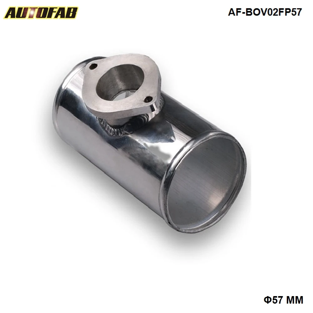 Válvula 57mm 2.25/" golpe Adaptador de aluminio T-Pipe Forma Tubo Para 25mm Od BOV