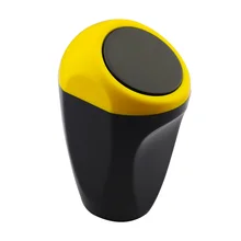 Желтая ABS пластиковая Автомобильная дверь Слот мусорная корзина для мусора пепельница хранилище ведер ведро коробка держатель чашки аксессуары