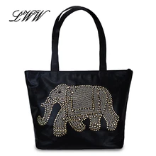 2016 Fashion Casual Cartoon Printing Designer Handbags High Quality Versatile Women Shoulder Bags Character Elephant Women Bag