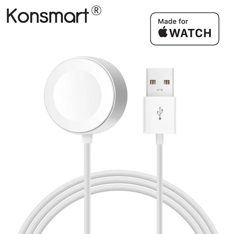 

Konsmart Original 1M Magnetic Charging Cable for Apple Watch Fast Wireless Charger Adapter for i-Watch Series 1 2 3 38/42mm
