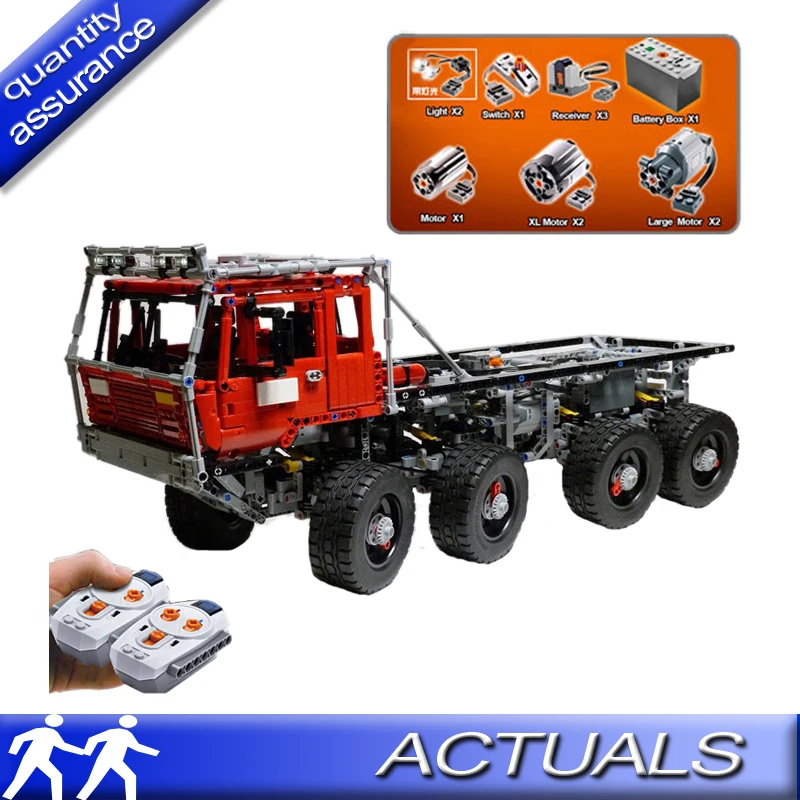 Compatible With Lego Technic Lepin 23012 Tatra Moc 813 Tow Truck Compatible With Lego Technic Lepin 23012 Tatra Moc 813 Tow Truck Building Blocks Electric Motor Battery Model Bricks In From Toys