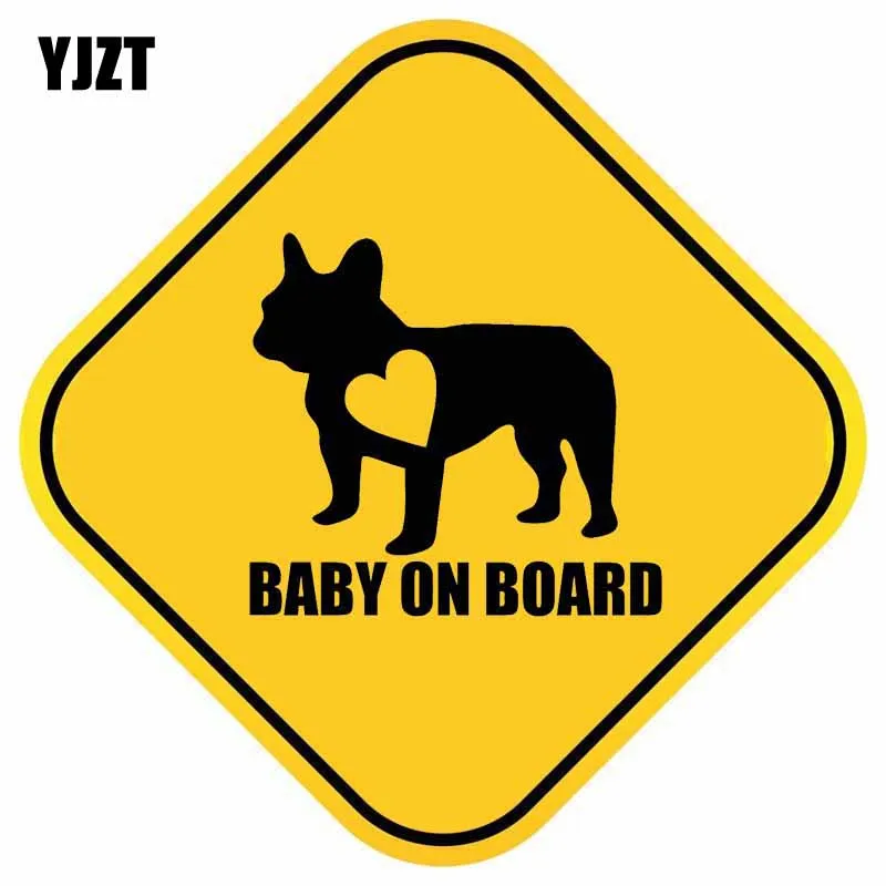 

YJZT, 14,5 см * 14,5 см, Детская Наклейка на доске, смешная мопса, автомобильная наклейка из ПВХ 12-40337