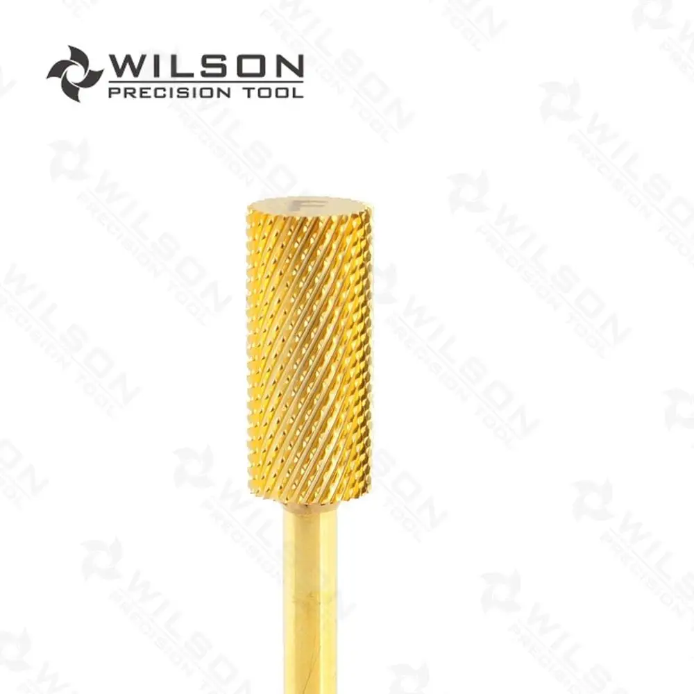 2 шт. небольшое сверло в виде бочонка Fine (F 1140026) Gold WILSON Carbide Nail Drill Bit|wilson nail drill|nail bit