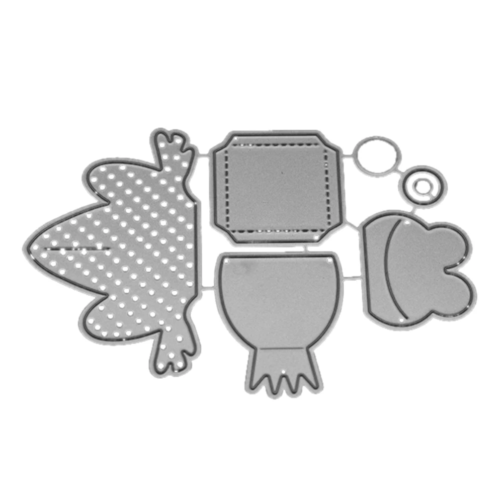  Frog Box Shape Carbon steel Die Scrapbooking Decor Invitation Cards Embossing Dies Cut Stencils New - 32964579210