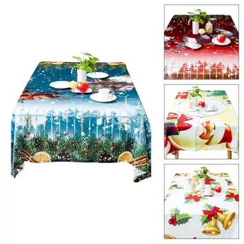 

Christmas Wedding Outdoor Tablecloth Fabric Cartoon Table Cloth Christmas Decoration Christmas Tea Tablecloth