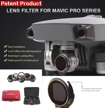 

6 in 1 MAVIC PRO Lens Filter ND4 ND8 ND16 ND32 CPL UV Neutral Density Polarizing Filter for DJI Mavic Pro Platinum Camera Drone
