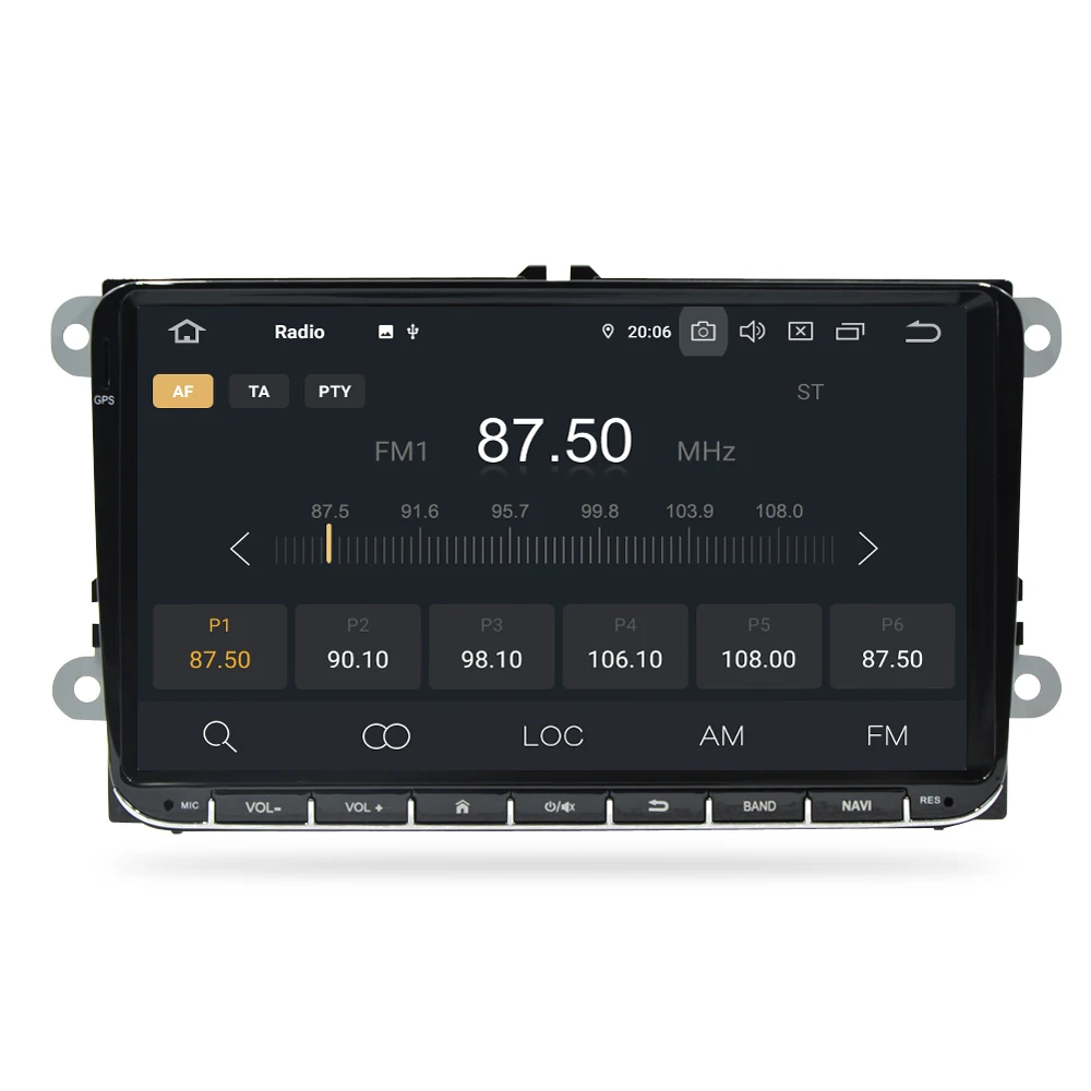 Top IPS Screen 1Din For Volkswagen Polo Golf Passat Eos Rabbit Scirocco Tiguan Jetta Altea Leon Toledo Fabia Yeti 1