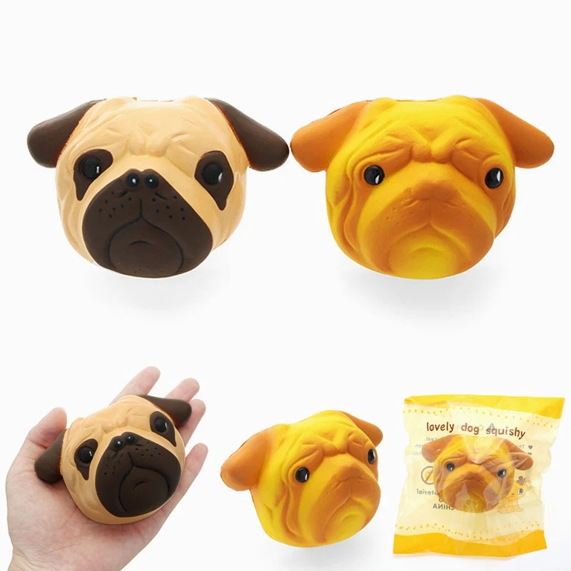

Best Deal SquishyShop Dog Puppy Face Bread Soft 11cm Slow Rising With Packaging Collection Gift Decor Toy Phone Straps