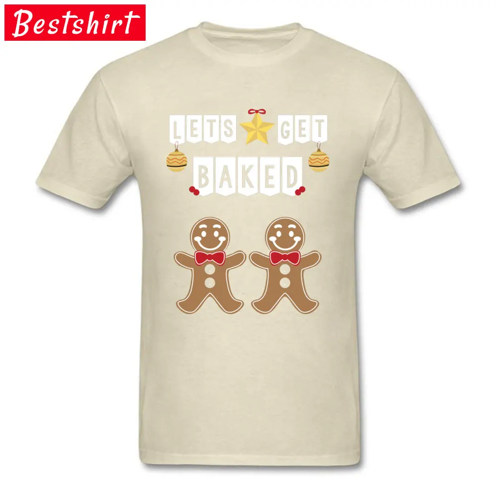 Casual 100% Cotton T Shirt for Men Fitness Tight T-Shirt Normal 2018 Discount Round Neck T-Shirt Short Sleeve Top Quality Lets Get Baked Ugly Christmas Sweater 17852 beige