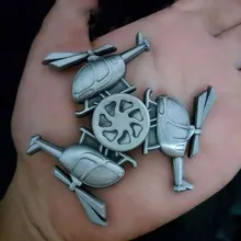 Креативный мультяшный вертолет из металлического сплава, необычный Спиннер, гироскоп для взрослых, антистрессовый детский EDC, креативная игрушка для отдыха