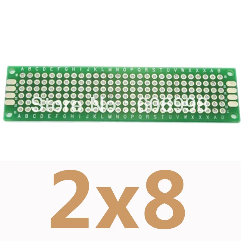 

100pcs/2*8cm Double Side Prototype Copper PCB Board Universal Printed Circuit Board Protoboard For Arduino DIY