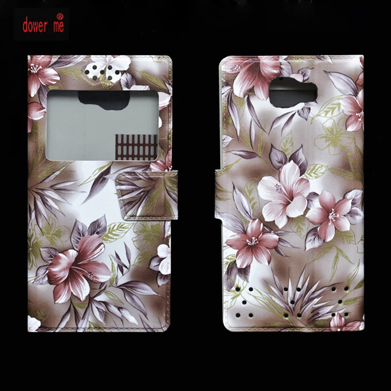 

dower me Fashion Colorful PU Leather Flip Case Cover For Vertex Impress Disco Smartphone