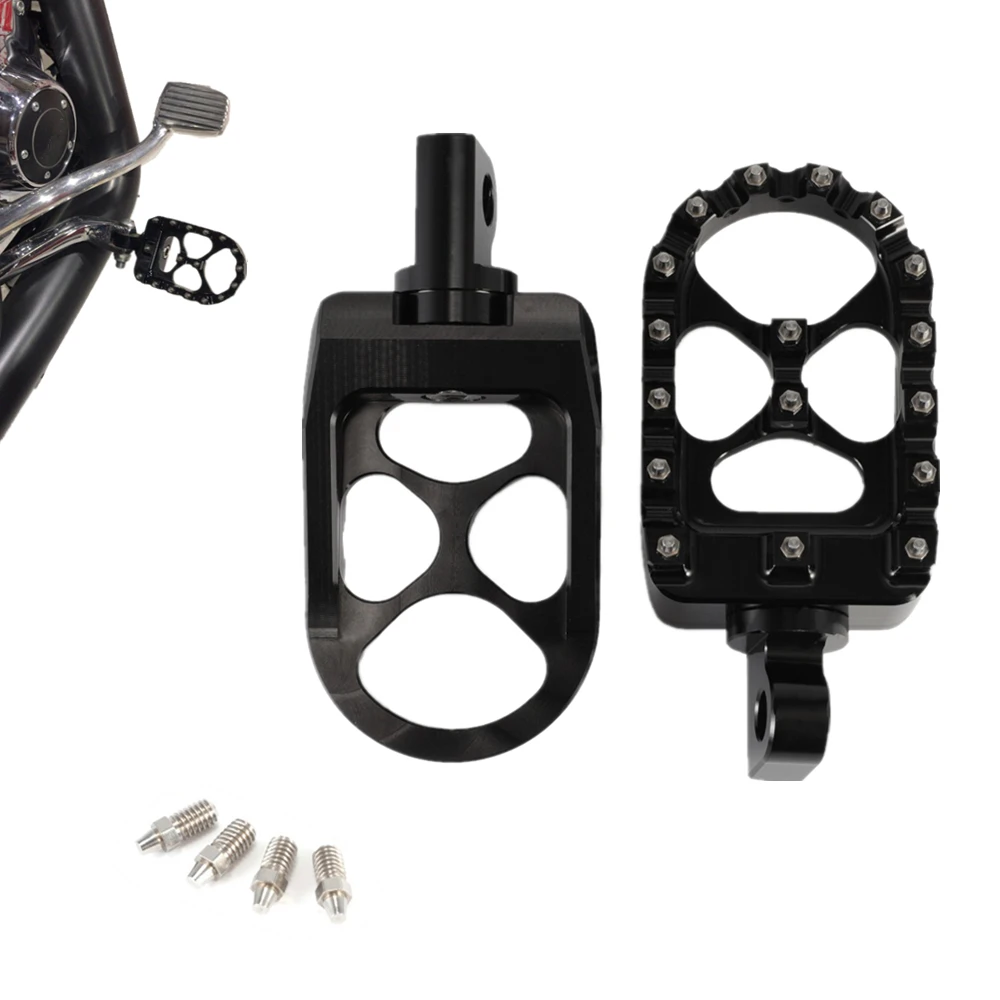 Universals MX Style Offroad Rotating Wide Fat Footpegs Footrests Custom