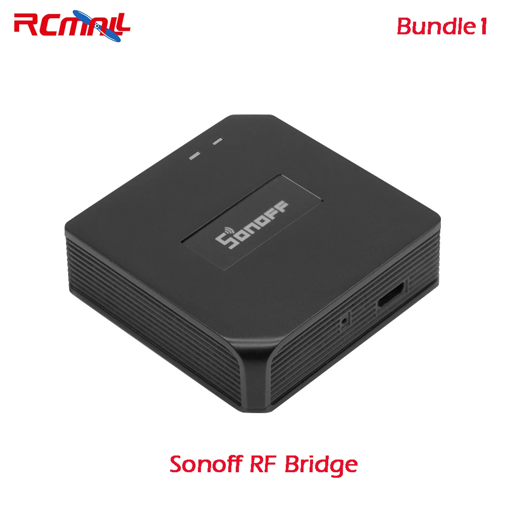 

RCmall Sonoff RF Bridge 433mhz Remote Wifi Switch/PIR2 433MHz RF PIR Motion Sensor/DW1 433MHz RF Door Window Alarm Sensor
