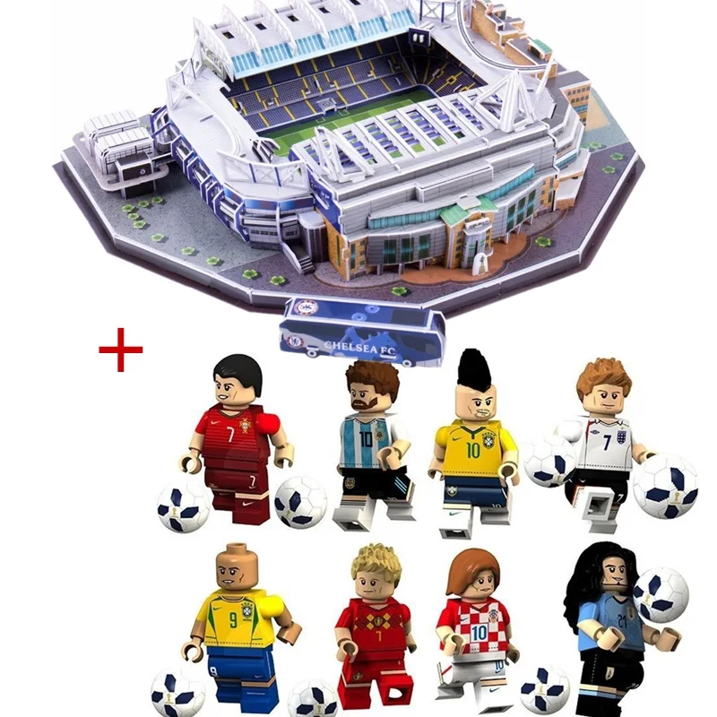 

HOT NEW Jigsaw 3D Puzzle Architecture United Kingdom Stamford Bridge UK Football Stadiums Toys Model Sets Building Paper