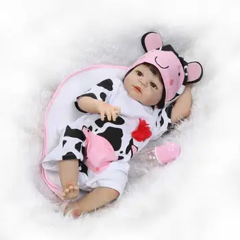 

real 57cm full silicone Body Girl reborn live doll Bathtubs Toys realistic boy princess fashion doll baby reborn menina