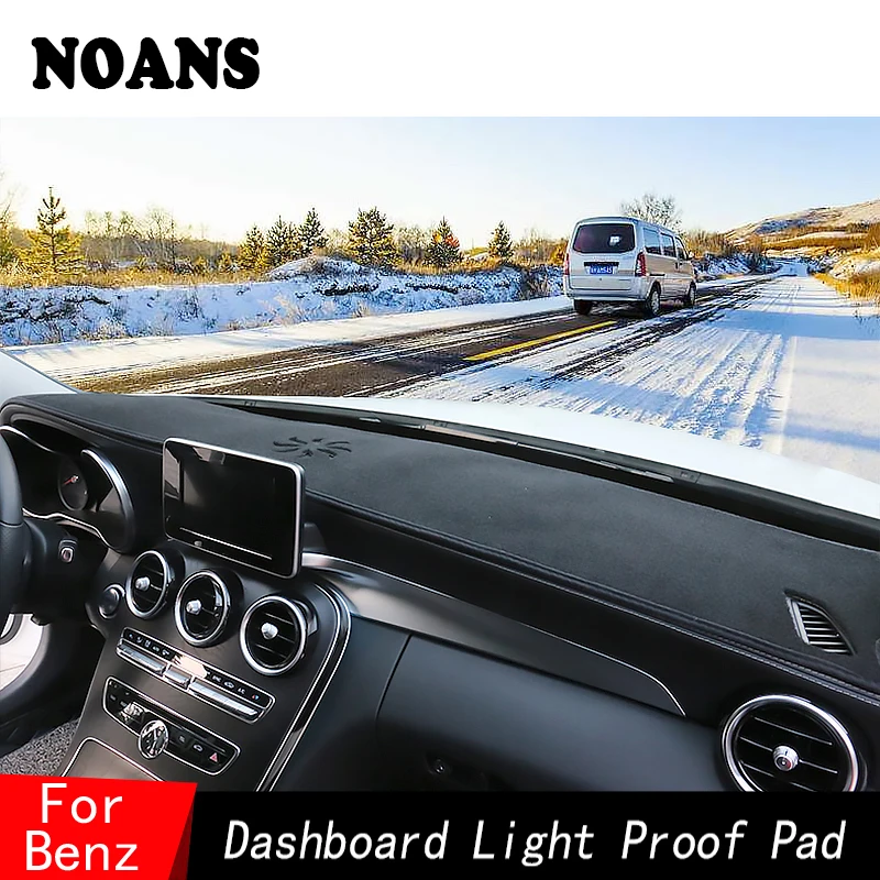 

NOANS For Mercedes Benz W212 C207 W203 W204 ML GLK C Class E Class Dashmat Dashboard Cover Sun Shade Car Styling Accessories