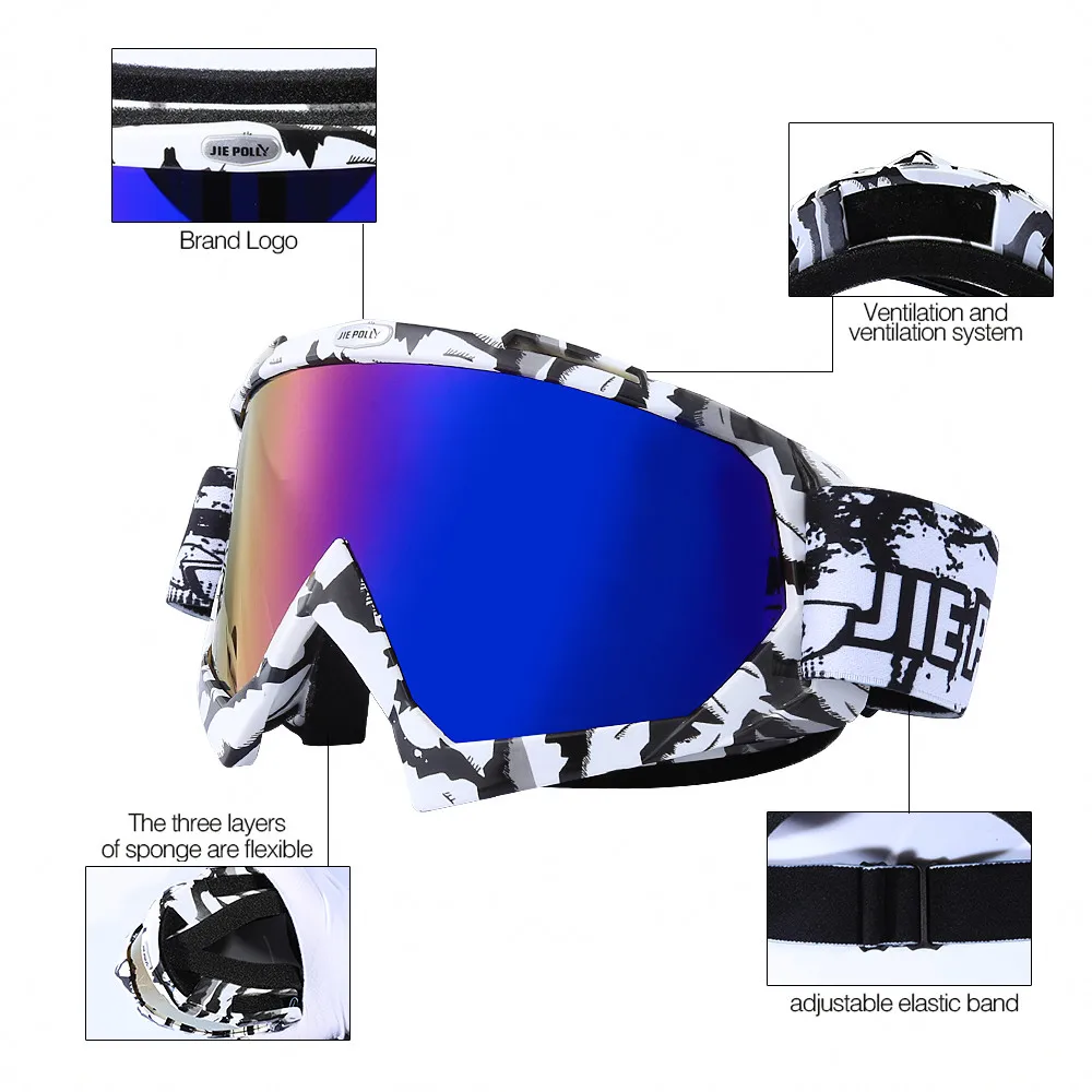 الشتاء الرياضة تزلج الثلوج نظارات الثلوج على الجليد التزلج الثلج قناع للتزلج الوجه تزلج غوغل الرجال نظارات على الجليد