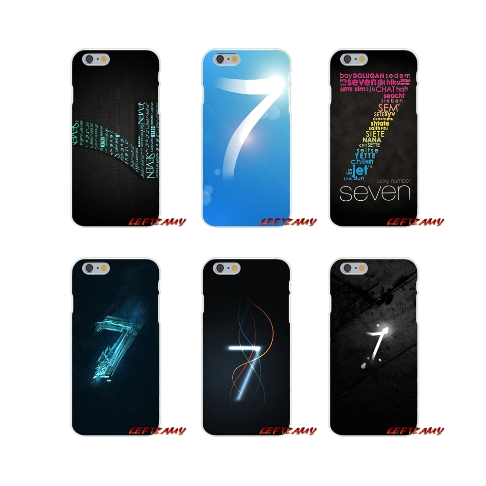 Стильный lucky number 7 для iPhone X XR XS MAX 4 4S 5 5S 5C SE 6 6S 8 Plus Аксессуары чехлы