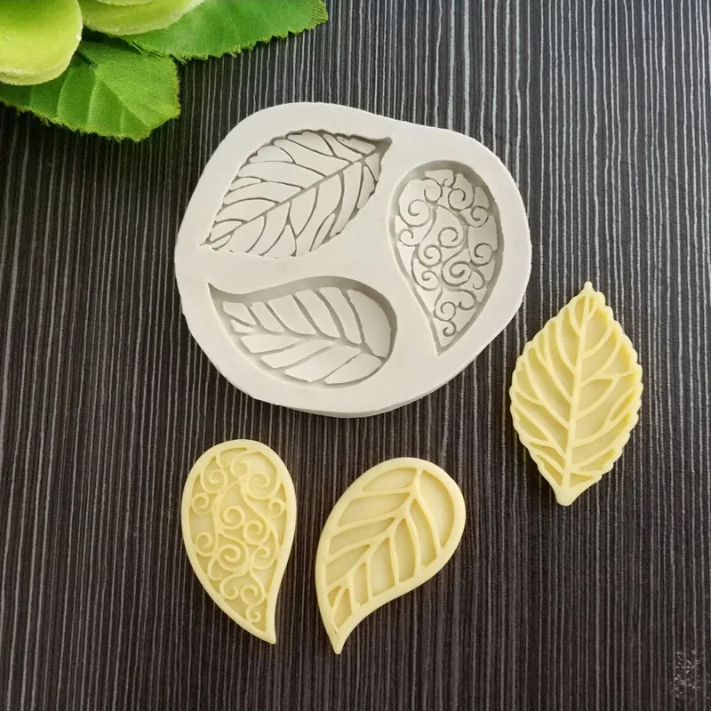 Leaves silicone mold Leaf texture cake baking decoration mold West