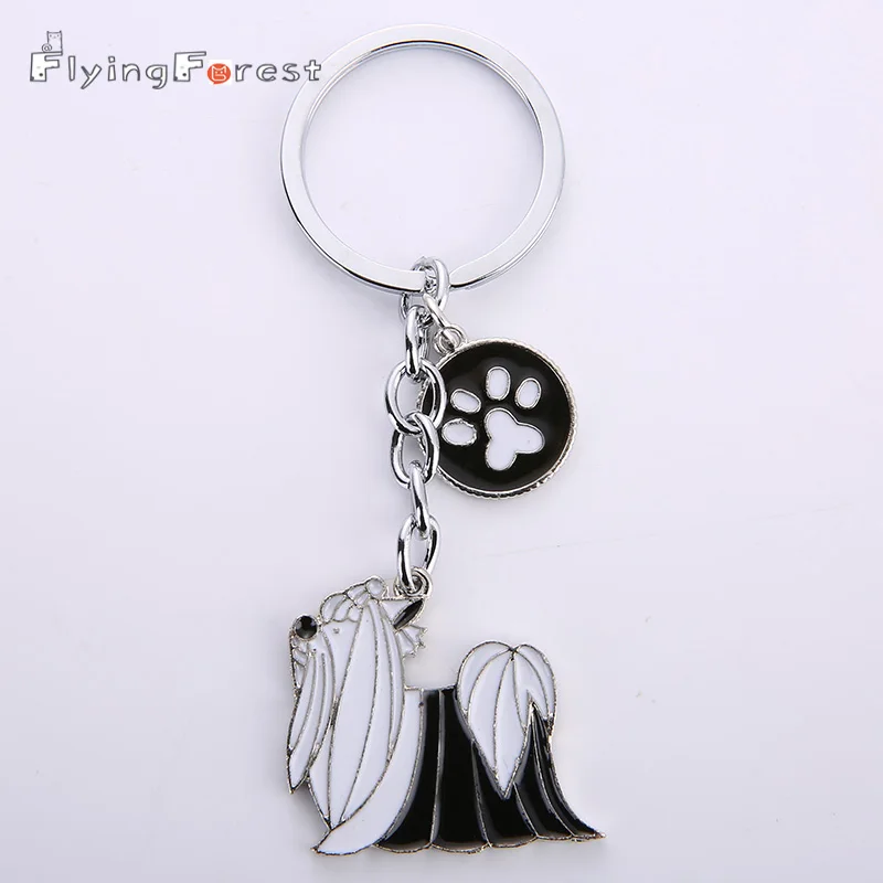 

2019 NEW PET Anime Keychain Dog Tag Key Keychains Woman Car Key Ring Can Wholesale Metal Key Chain Key Holder for Men and Women