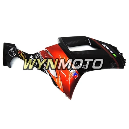 Темно-оранжевый черный полный ABS инъекции Обтекатели для Kawasaki ZX-6R ZX6R 636 2007 2008 мотоцикл капоты Наборы тела