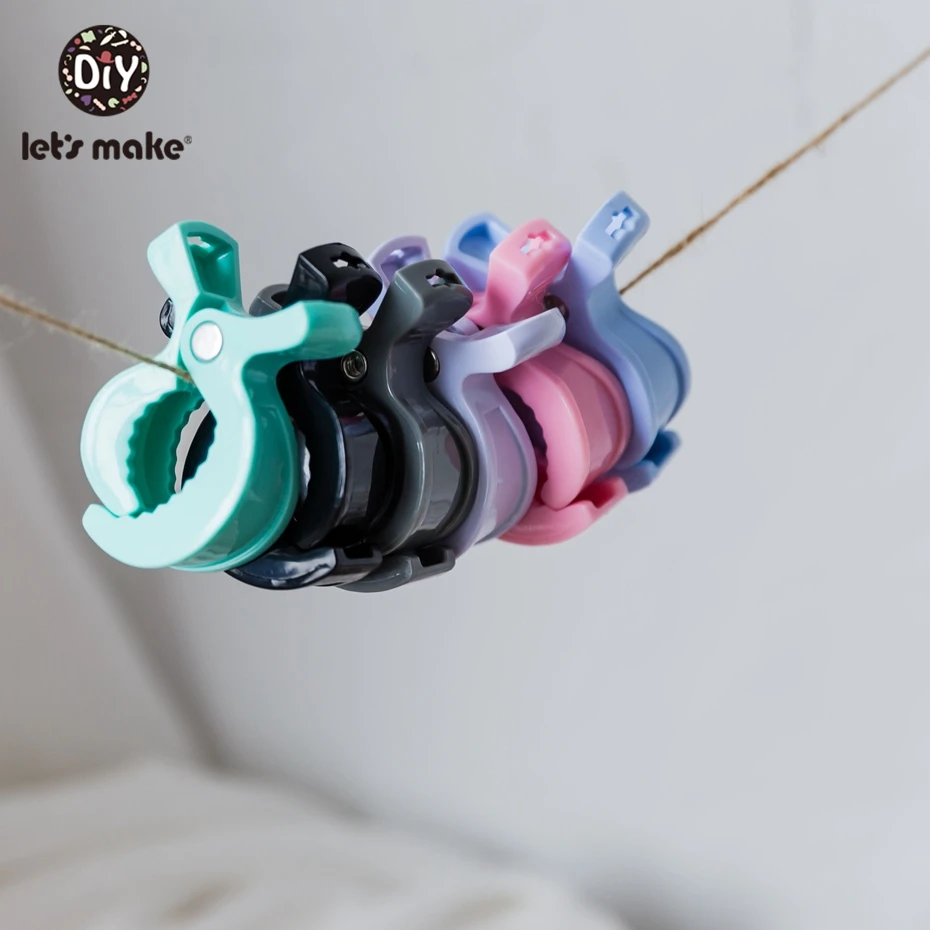 Let'S Make 20Pc/Lot Stroller Pvc Clip Pram Stroller Accessories Colourful Baby Shower Gift Baby Carriage Clip Baby Accessories