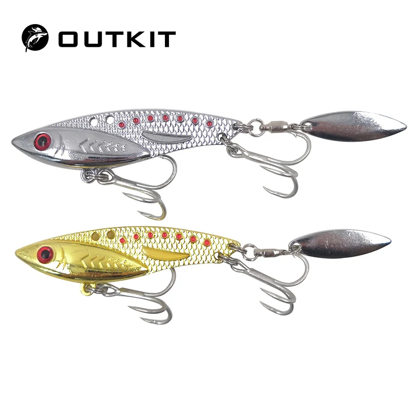 OUTKIT 1 шт. металлический воблер приманки 11/Гавайская гитара 23 г Вибрирующая