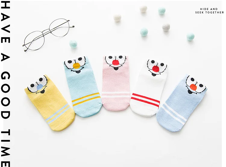 Детские носки, милые короткие носки в мультипликационном стиле, 5 пар/лот, милая Одежда для мальчиков и девочек, милые детские носки для От 1 до 8 лет, C598-601