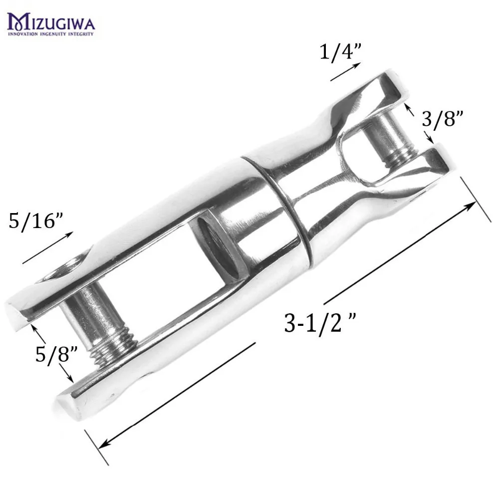 

Anchor Swivel for Chain 1/4 - 5/16 inch Heavy Duty 316 Stainless Steel Connector Stainless Steel Hardware Fishing Accessories