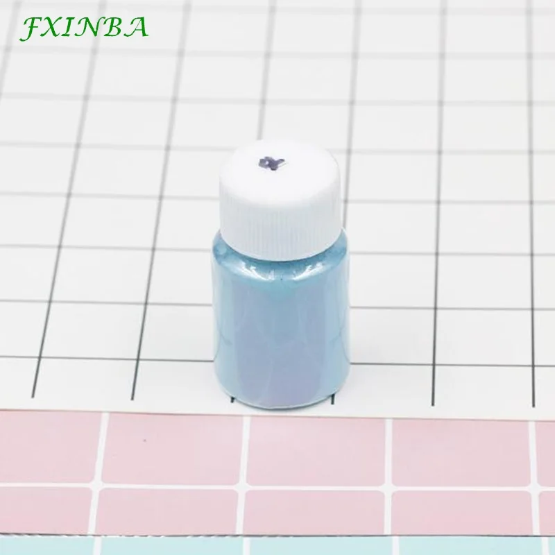 20 green FXINBA 24 цвета слюда пудра с эффектом блеска DIY Поставки слаймов игрушки пигмент Декор изготовление краски/дизайн ногтей/порошковая краска пушистый Lizun глина - Цвет: 20 green