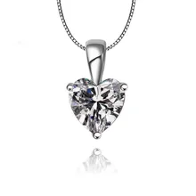 Fashion Pendant Necklace trend Delicate Heart-shaped Zircon Pendant Necklace Temperament Lady Wild Necklace Holiday Gift Fashion Pendant Necklace trend Delicate Heart-shaped Zircon Pendant Necklace Temperament Lady Wild Necklace Holiday Gift