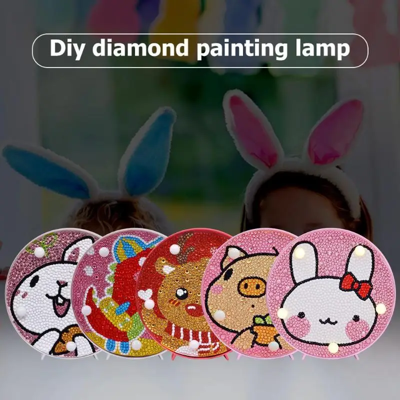DIY милый алмаз живопись свет мультфильм полный дрель вышивка крестом украшение