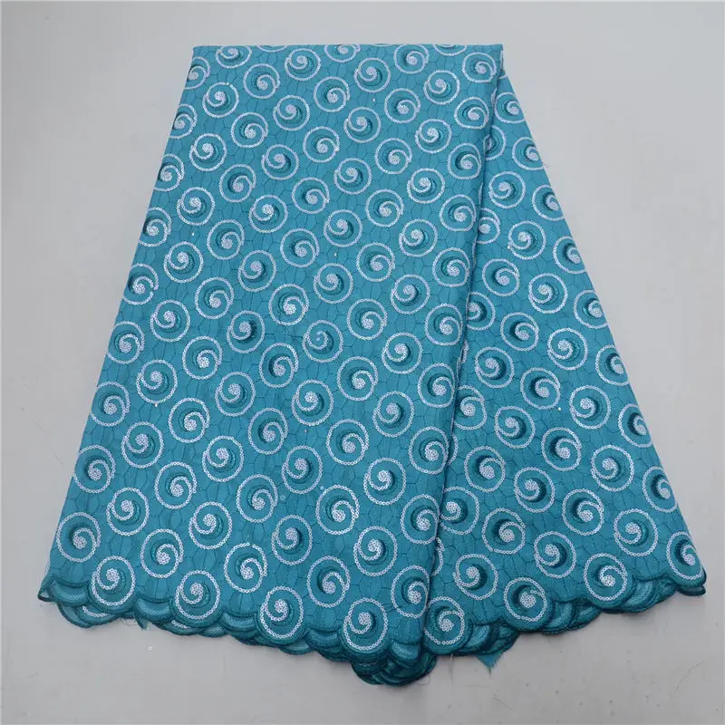 Blackwin бежевый вышитые органза с кружевом в африканском стиле ткани синего цвета с модным дизайном для праздничное платье для женщин-J5
