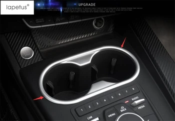 

LAPETUS Accessories Fit For Audi A5 A4 B9 2016 - 2020 ABS Console Central Front Seat Water Cup Holder Molding Cover Trim Kit