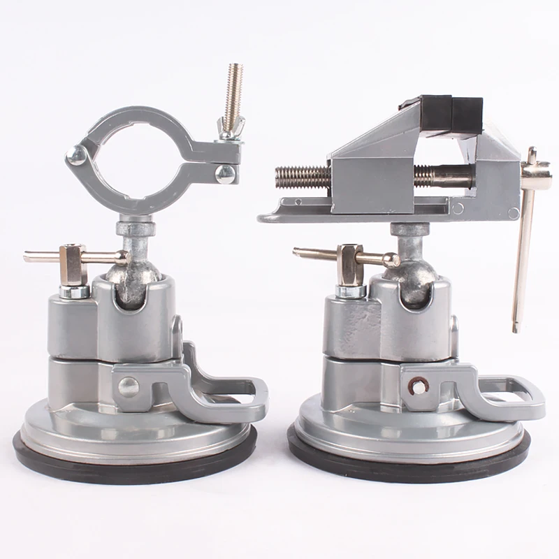 

New Universal Aluminium Swivel Bench Vise 360 Degree Rotating Tiles Drill Versatile Support Stand for Woodwork Metalwork