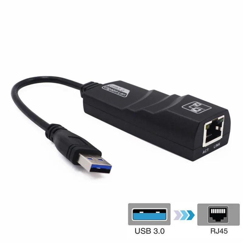 USB 3 0 к 10/100/1000 Мбит/с Gigabit RJ45 Ethernet LAN Сетевой адаптер для ПК Chromebook Macbook Air Windows Tablet| |