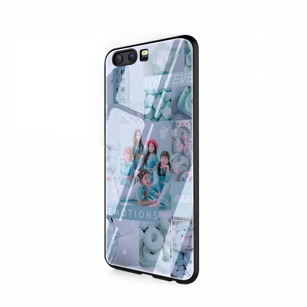 G7 Черный Розовый k-pop BLACKPINK kpop закаленное стекло крышка чехол для Huawei P10 P20 30 mate 20 Honor 9 10 Lite Pro 7A 8X P Smart - Цвет: G7