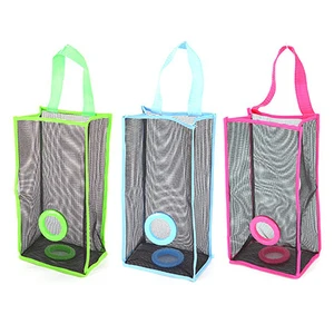 Кухонная полупрозрачная сетка висячая сумка для покупок Органайзер Сумка - изображение