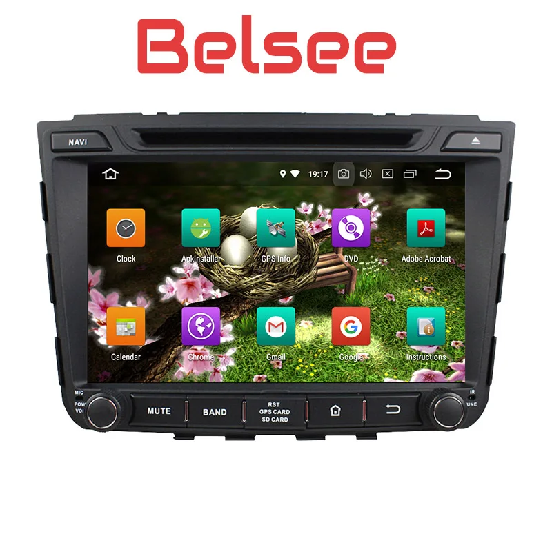 Belsee Android 8,0 головное устройство Автомобильная Мультимедийная система dvd-плеер для hyundai IX25 Creta gps навигация Авто Радио стерео